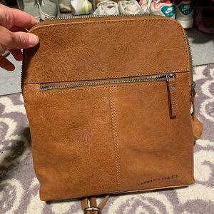 Spikes and Sparrow leather backpack